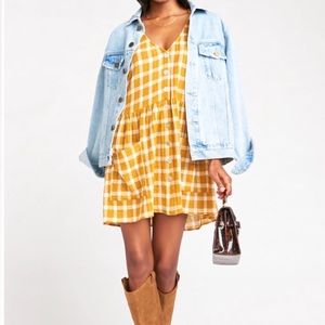 Odessa Dress Check Me Gold